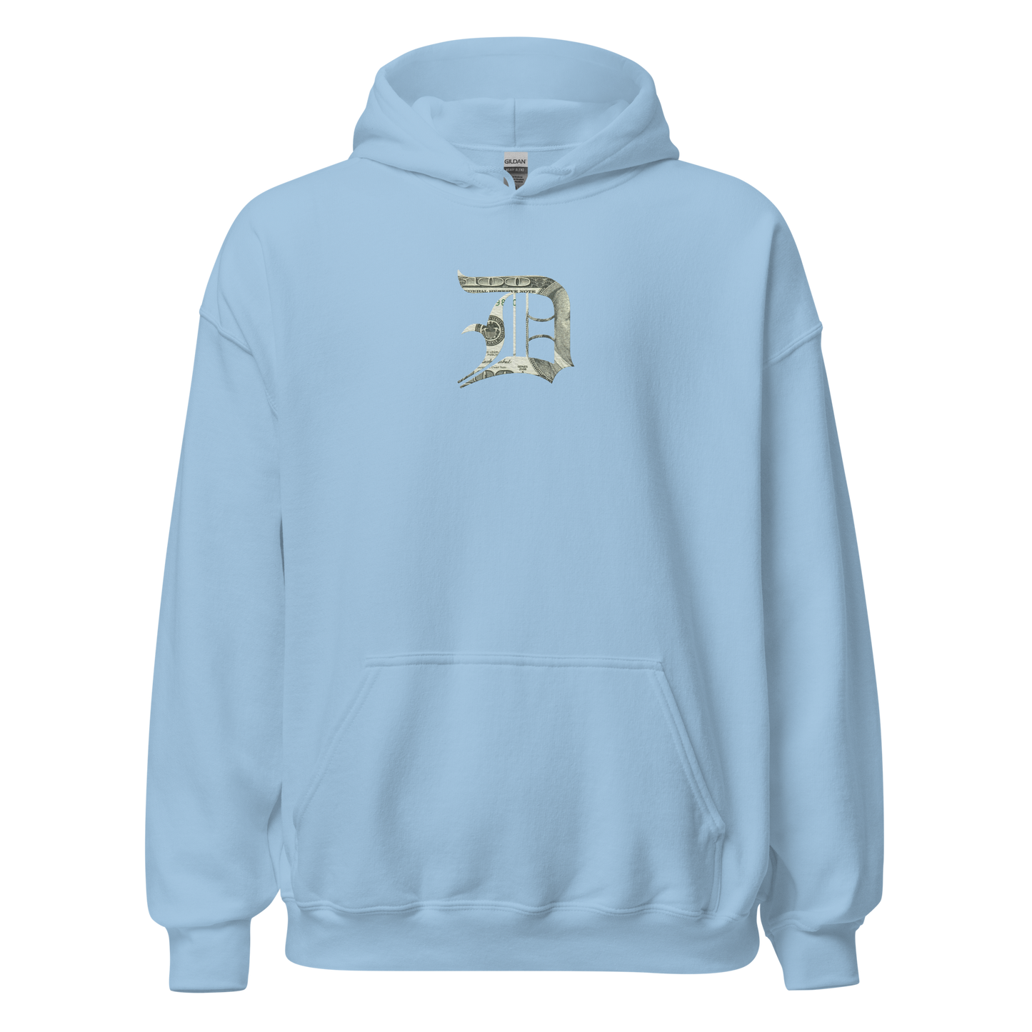 Detroit 'Old English D' Hoodie (Benjamins Edition) | Unisex Standard - Emb.