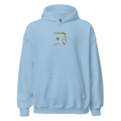 Detroit 'Old English D' Hoodie (Benjamins Edition) | Unisex Standard - Emb.