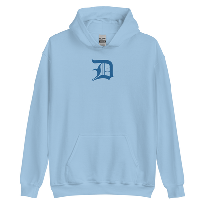 Detroit 'Old English D' Hoodie (Azure) | Unisex Standard - Emb.