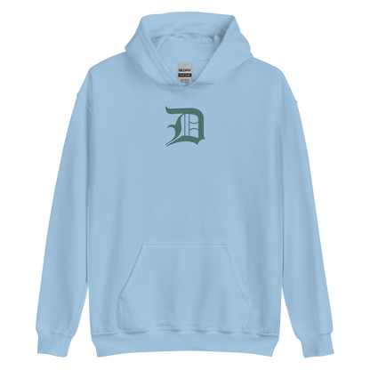 Detroit 'Old English D' Hoodie (Copper Green) | Unisex Standard - Emb.