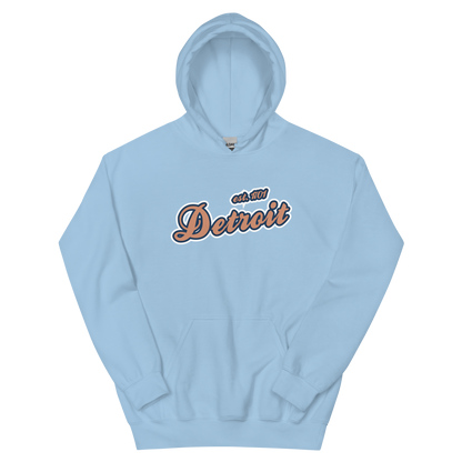 'Detroit EST. 1701' Hoodie (Copper Script Font) | Unisex Standard