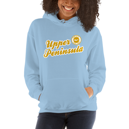 'Upper Peninsula EST. 1837' Hoodie (Gold Script Font) | Unisex Standard