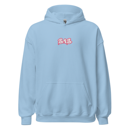 Detroit '313' Hoodie (Rhodochrosite Pink) | Unisex Standard - Emb.