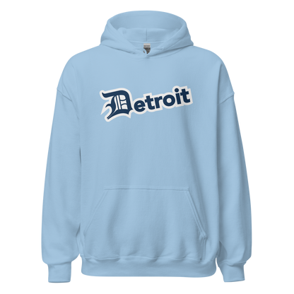 'Detroit' Hoodie (Navy w/ Old English 'D') | Unisex Standard