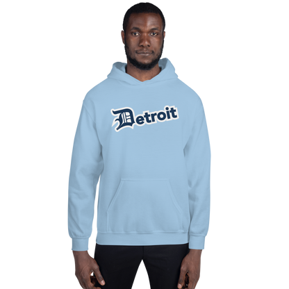 'Detroit' Hoodie (Navy w/ Old English 'D') | Unisex Standard