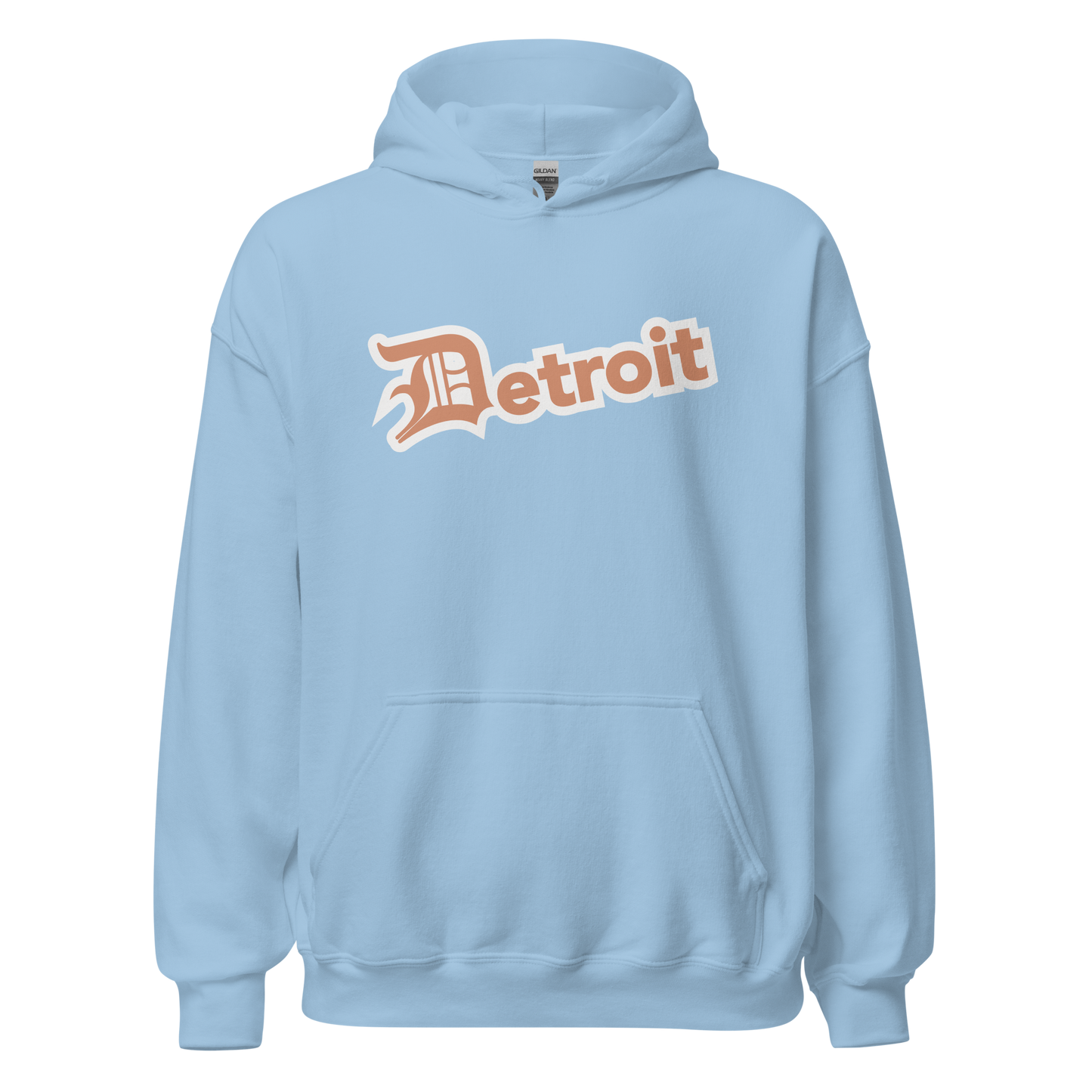 'Detroit' Hoodie (Copper w/ Old English 'D') | Unisex Standard