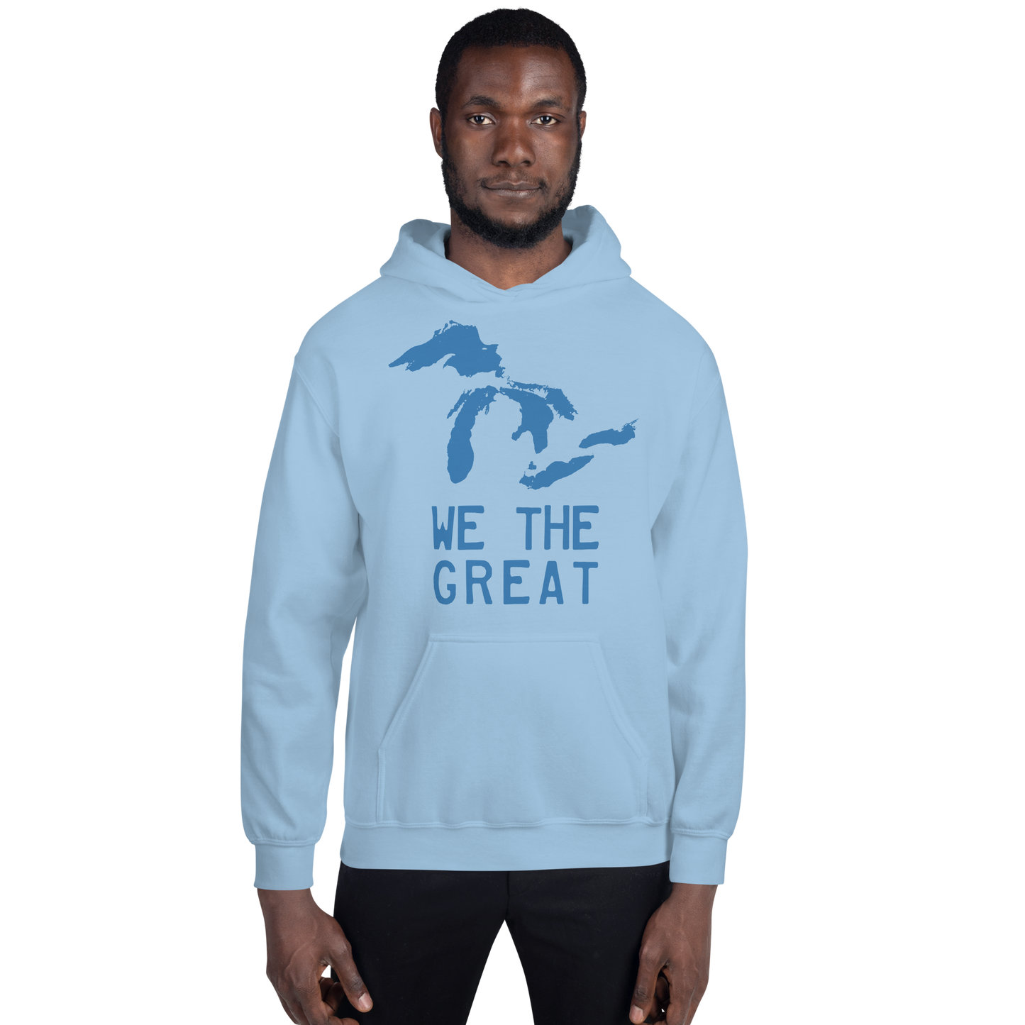 Great Lakes 'We the Great' Hoodie (Superior Blue) | Unisex Standard