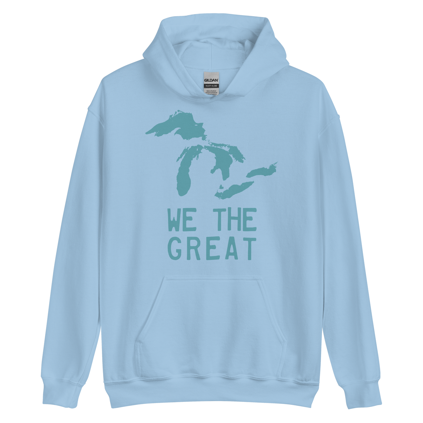 Great Lakes 'We the Great' Hoodie (Huron Blue) | Unisex Standard