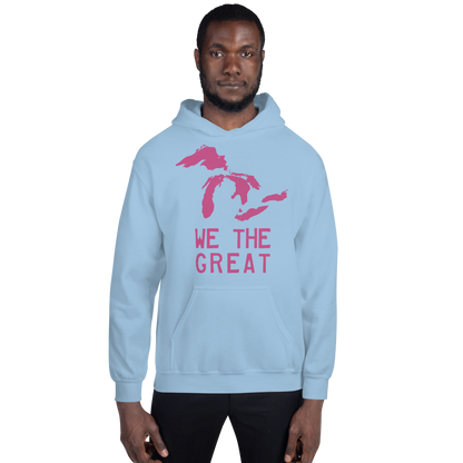 Great Lakes 'We the Great' Hoodie (Apple Blossom Pink) | Unisex Standard