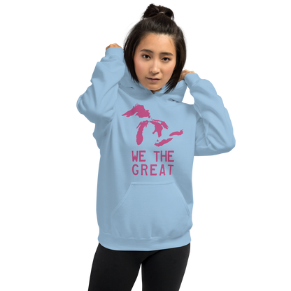 Great Lakes 'We the Great' Hoodie (Apple Blossom Pink) | Unisex Standard