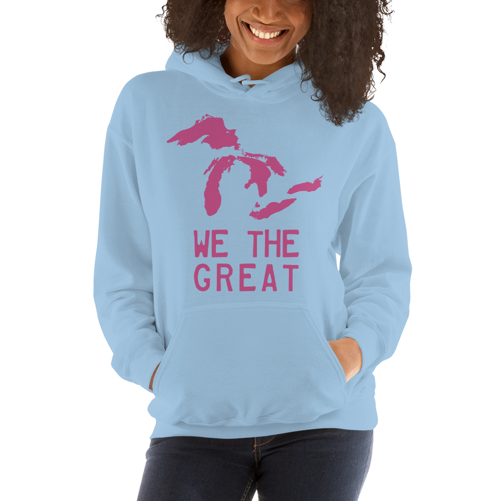 Great Lakes 'We the Great' Hoodie (Apple Blossom Pink) | Unisex Standard