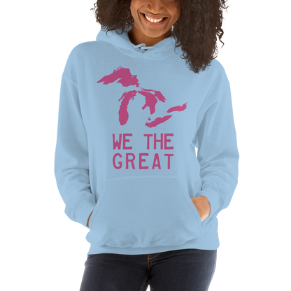 Great Lakes 'We the Great' Hoodie (Apple Blossom Pink) | Unisex Standard