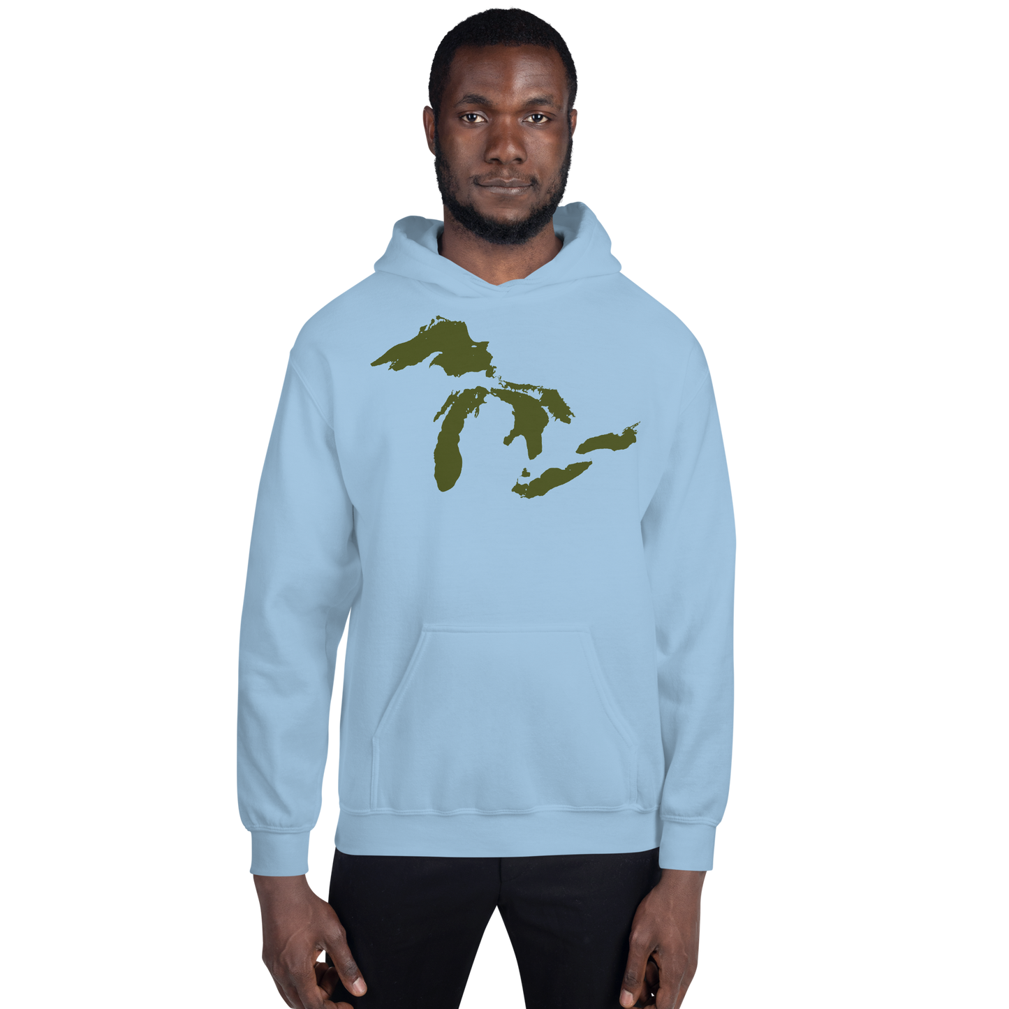 Great Lakes Hoodie (Army Green) | Unisex Standard