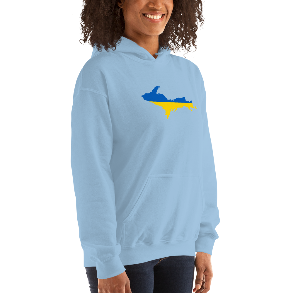 Michigan Upper Peninsula Hoodie (w/ UP Ukraine Outline) | Unisex Standard