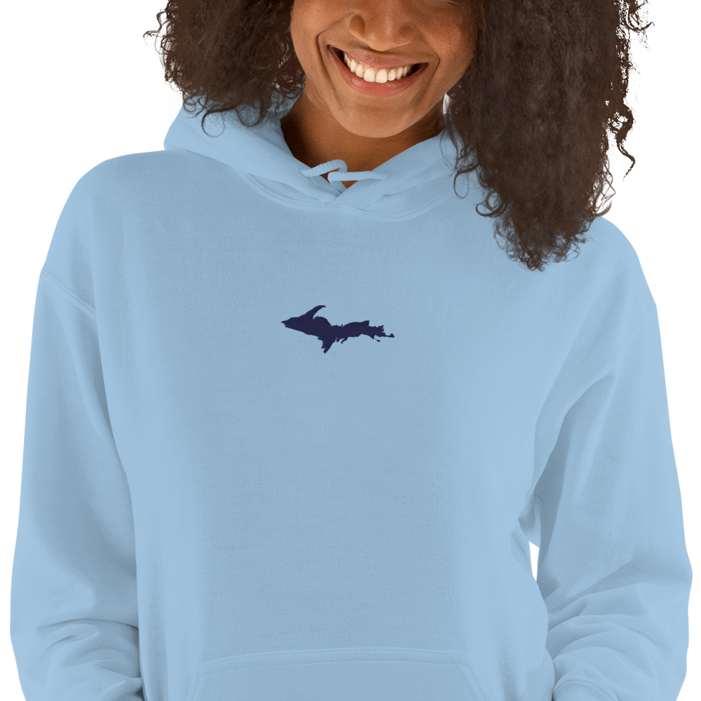 Michigan Upper Peninsula Hoodie (w/ Embroidered UP Outline) | Unisex Standard