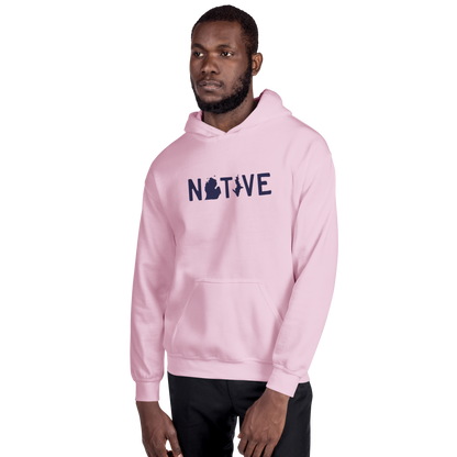 Michigan 'Native' Hoodie (Licence Plate Font) | Unisex Standard - Emb.