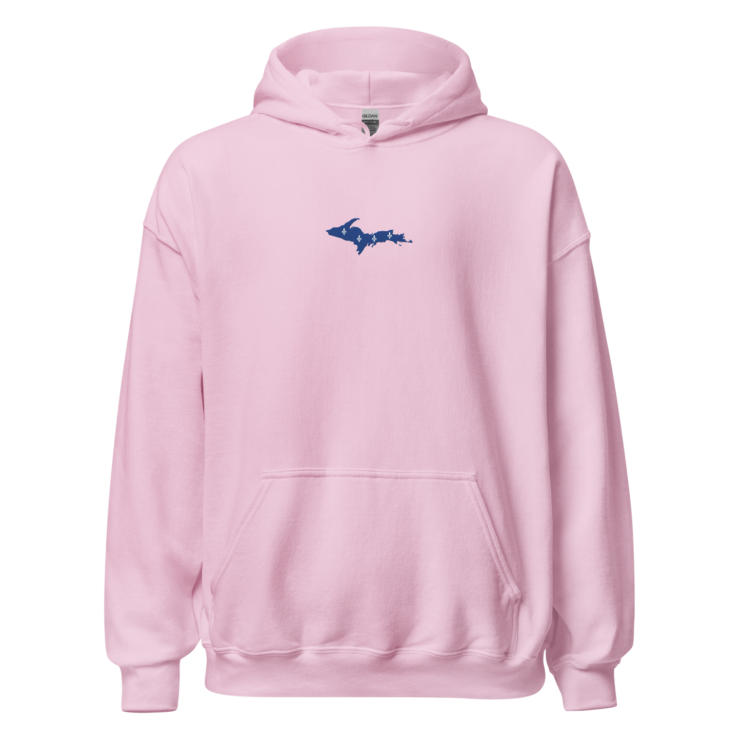 Michigan Upper Peninsula Hoodie (w/ Embroidered UP Quebec Flag Outline) | Unisex Standard