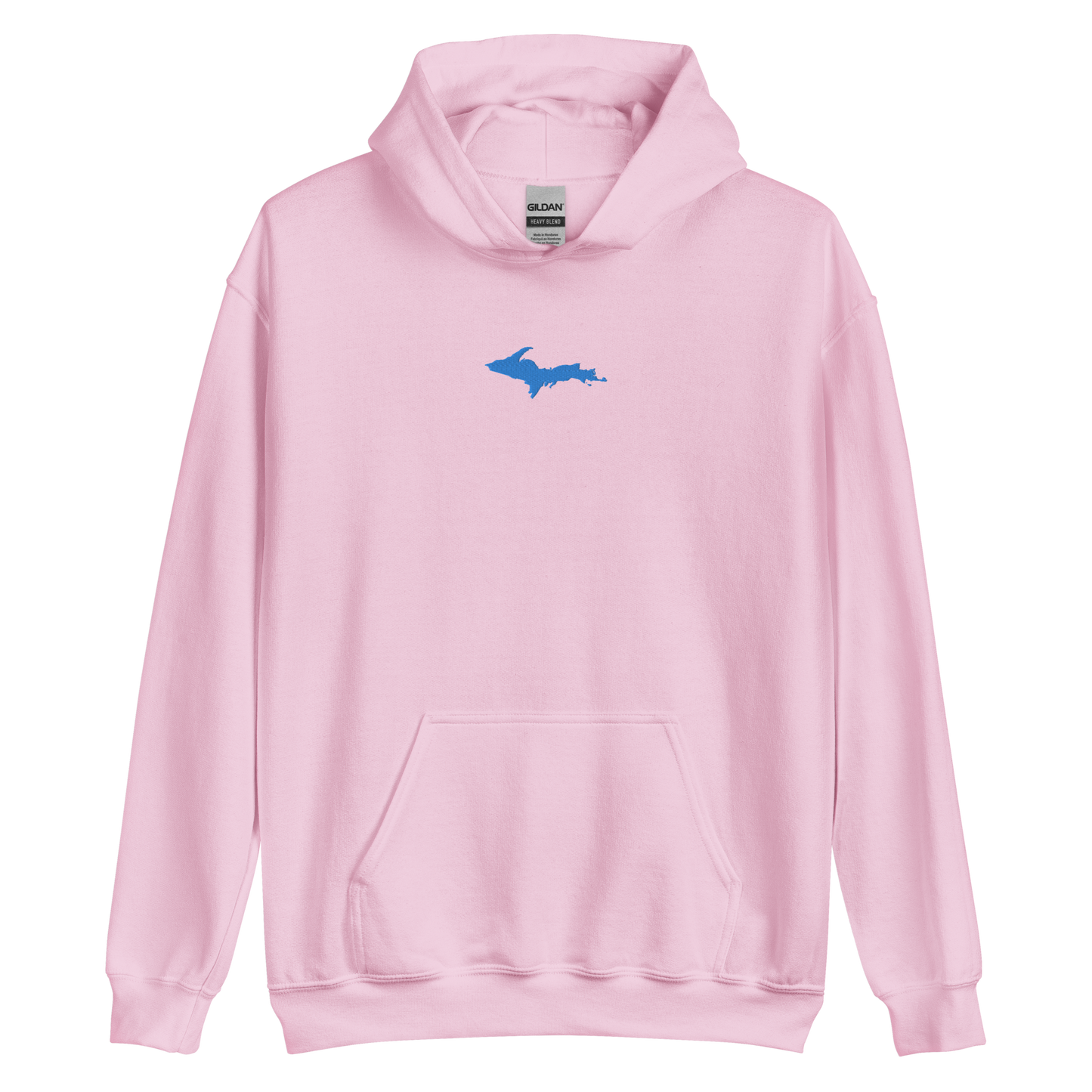 Michigan Upper Peninsula Hoodie (w/ Embroidered Azure UP Outline) | Unisex Standard