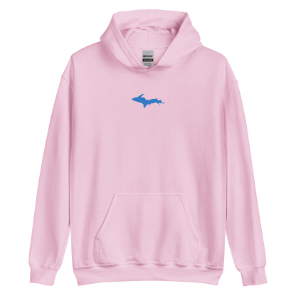 Michigan Upper Peninsula Hoodie (w/ Embroidered Azure UP Outline) | Unisex Standard