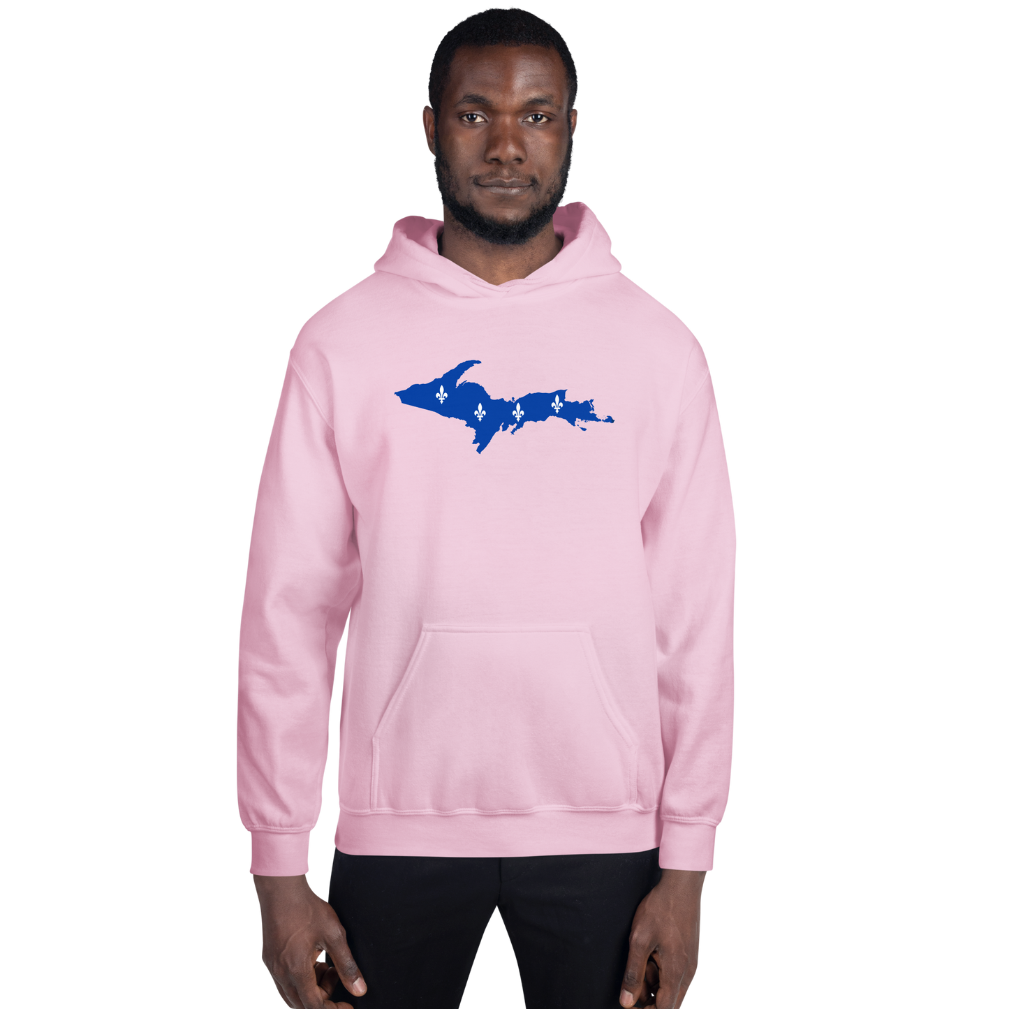 Michigan Upper Peninsula Hoodie (w/ UP Quebec Flag Outline) | Unisex Standard