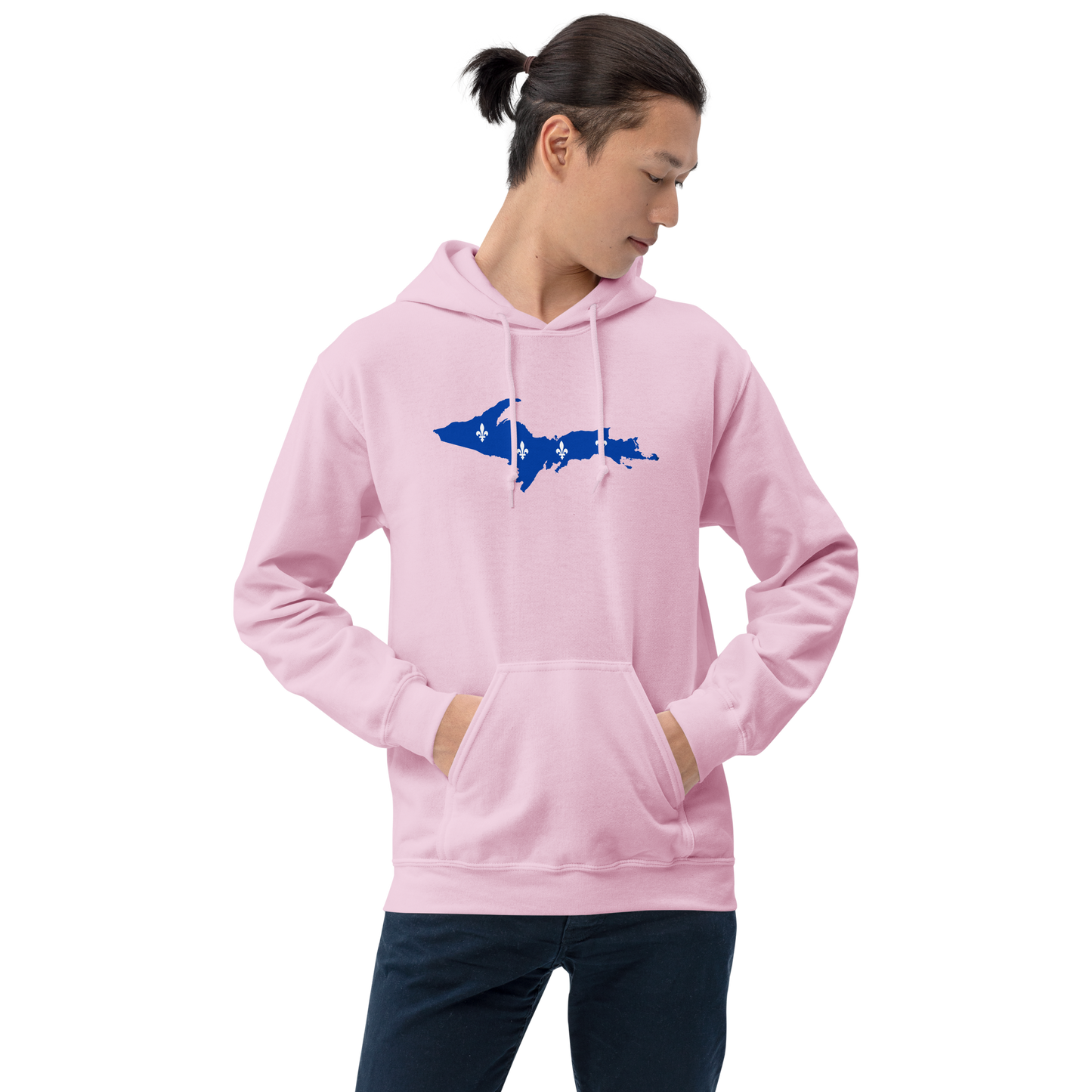 Michigan Upper Peninsula Hoodie (w/ UP Quebec Flag Outline) | Unisex Standard