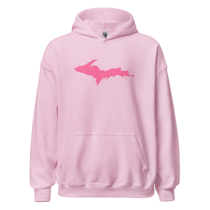 Michigan Upper Peninsula Hoodie (w/ Pink UP Outline) | Unisex Standard