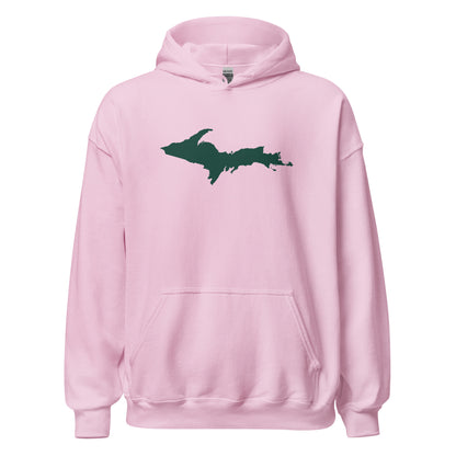 Michigan Upper Peninsula Hoodie (w/ Green UP Outline) | Unisex Standard