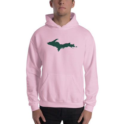 Michigan Upper Peninsula Hoodie (w/ Green UP Outline) | Unisex Standard