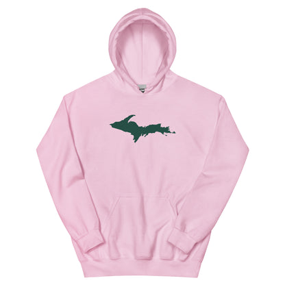 Michigan Upper Peninsula Hoodie (w/ Green UP Outline) | Unisex Standard