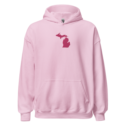 Michigan Hoodie (w/ Pink MI Outline) | Unisex Standard - Emb.