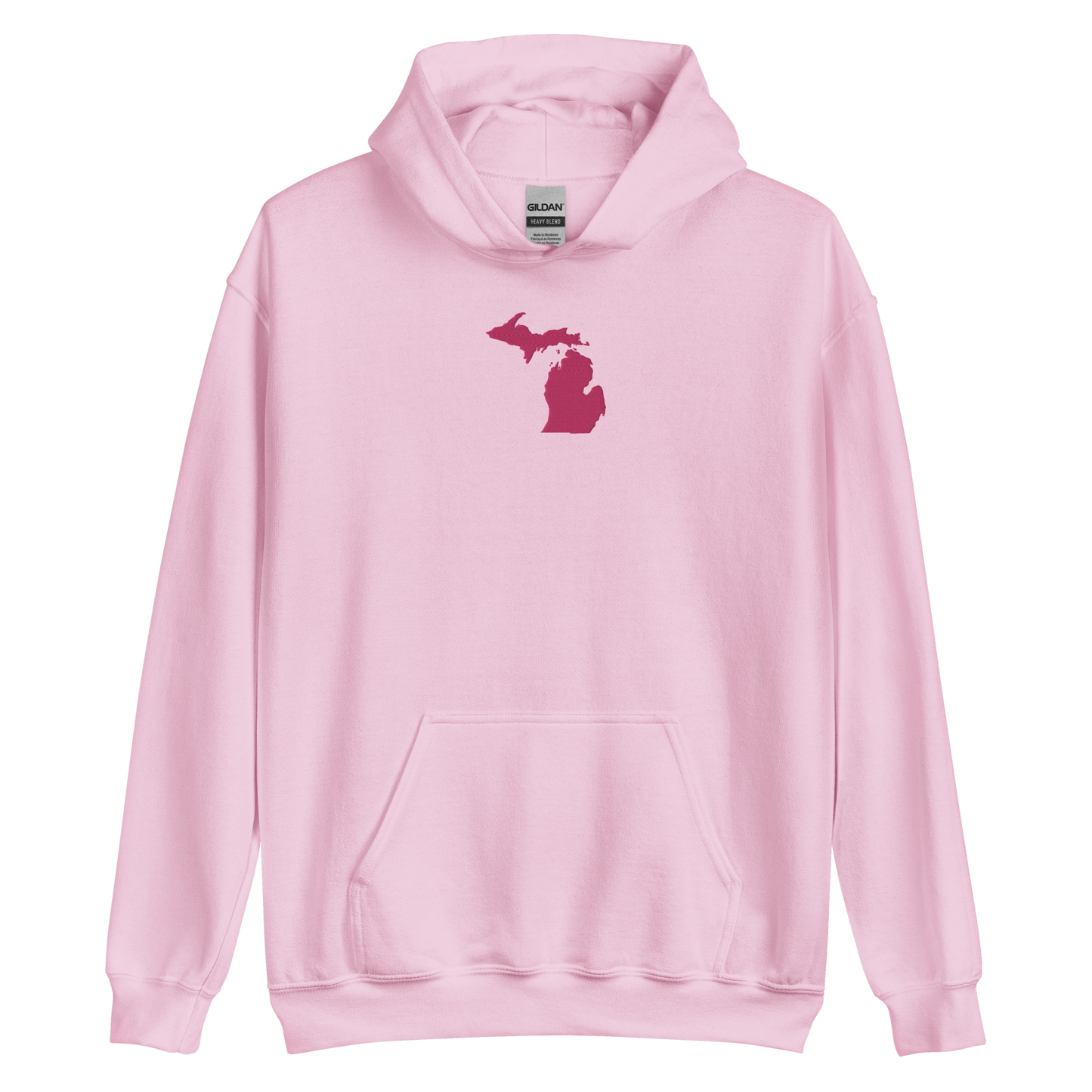 Michigan Hoodie (w/ Pink MI Outline) | Unisex Standard - Emb.