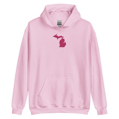 Michigan Hoodie (w/ Pink MI Outline) | Unisex Standard - Emb.