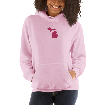 Michigan Hoodie (w/ Pink MI Outline) | Unisex Standard - Emb.