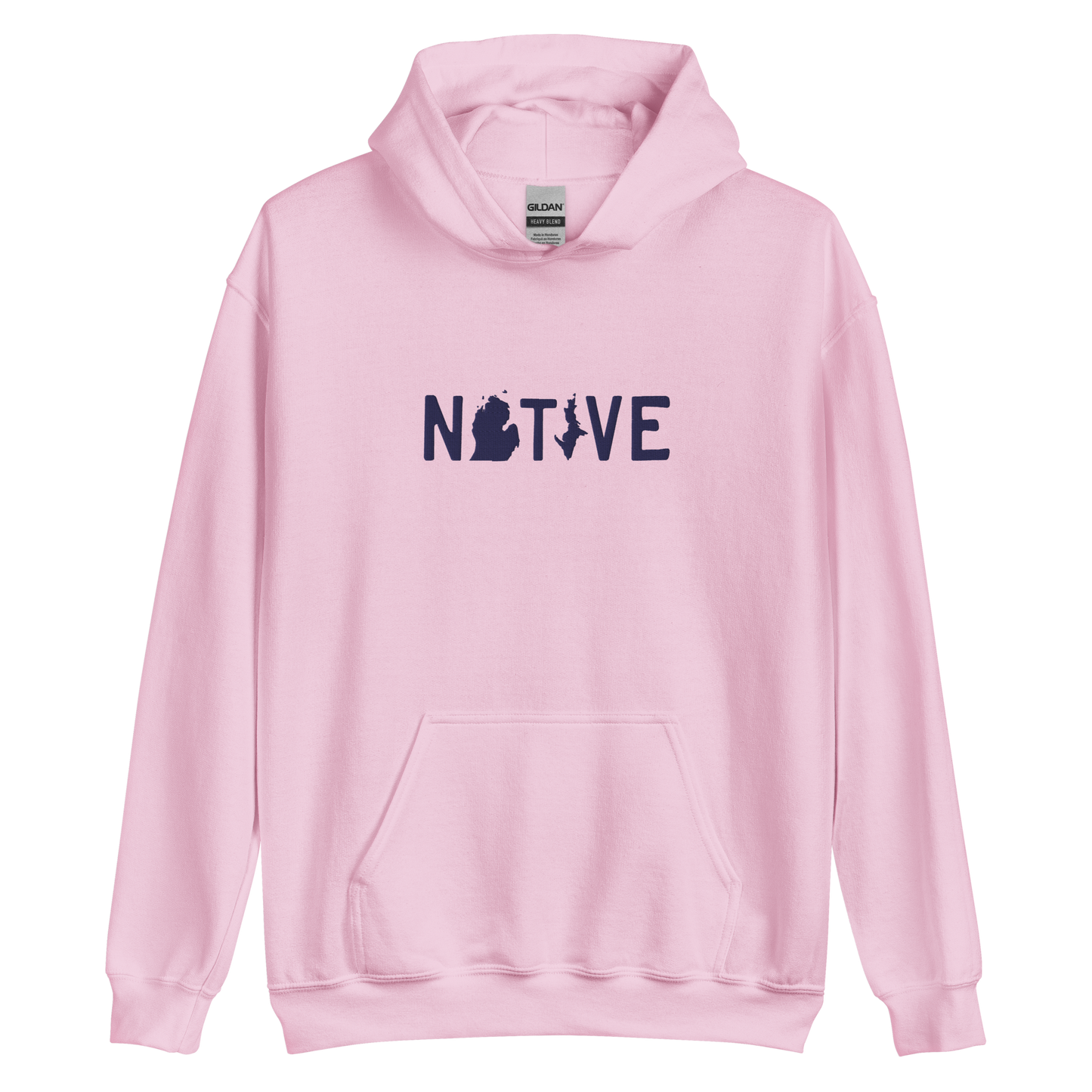 Michigan 'Native' Hoodie (Licence Plate Font) | Unisex Standard - Emb.