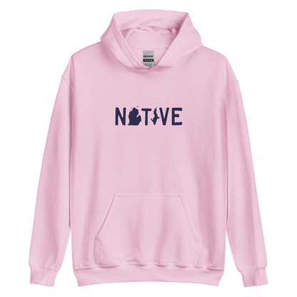 Michigan 'Native' Hoodie (Licence Plate Font) | Unisex Standard - Emb.