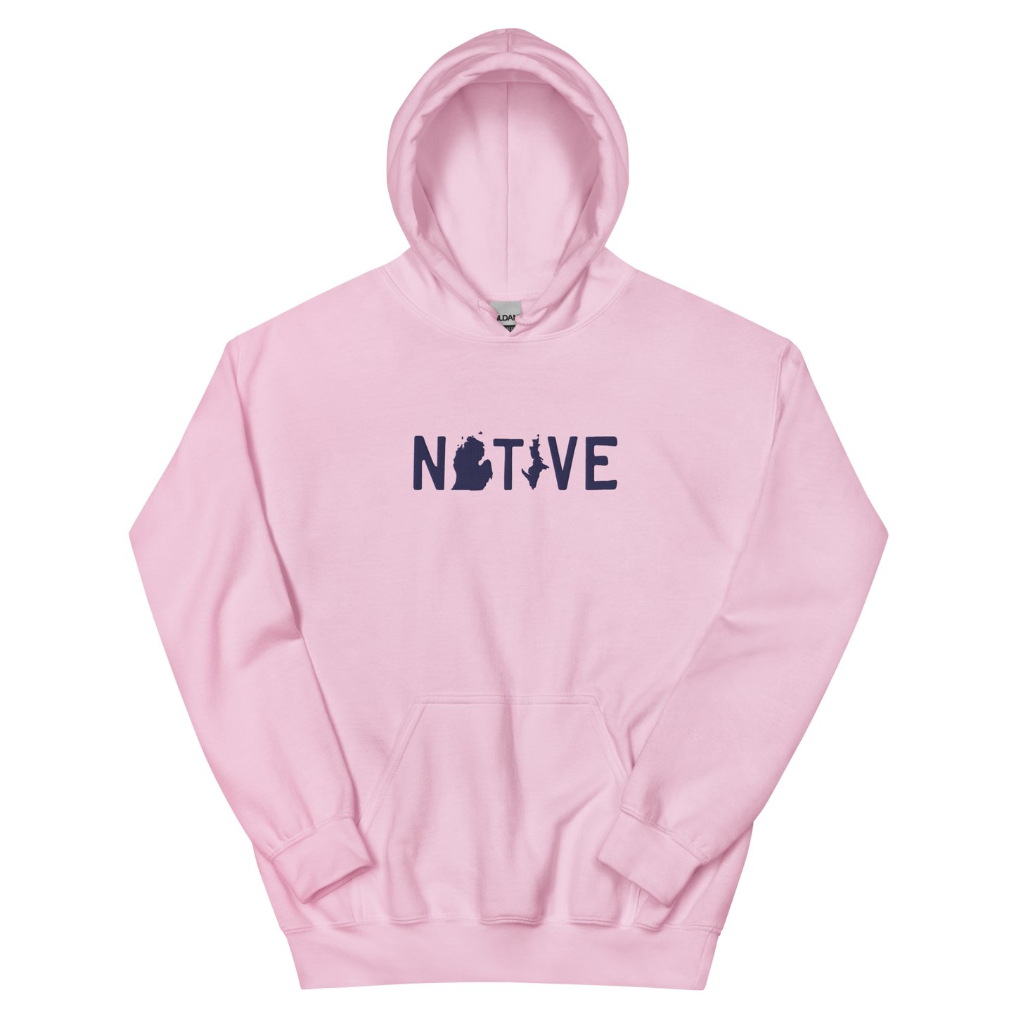 Michigan 'Native' Hoodie (Licence Plate Font) | Unisex Standard - Emb.