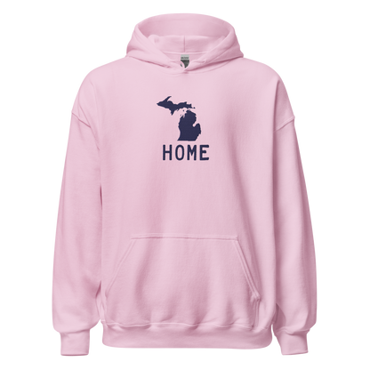 Michigan 'Home' Hoodie (Licence Plate Font) | Unisex Standard - Emb.