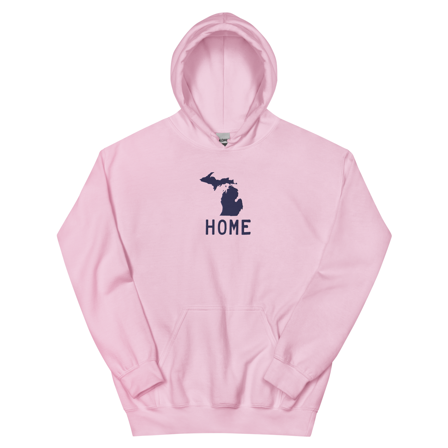 Michigan 'Home' Hoodie (Licence Plate Font) | Unisex Standard - Emb.