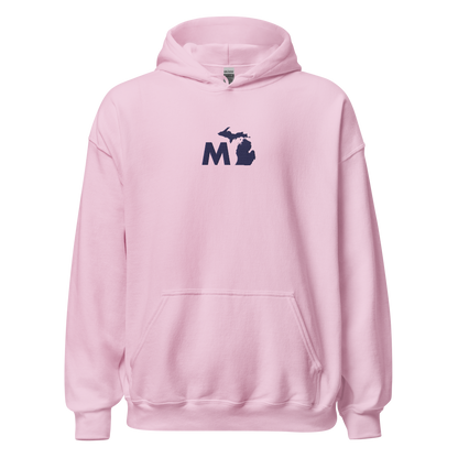 Michigan 'MI' Hoodie (Geometric Sans Font) | Unisex Standard - Emb.