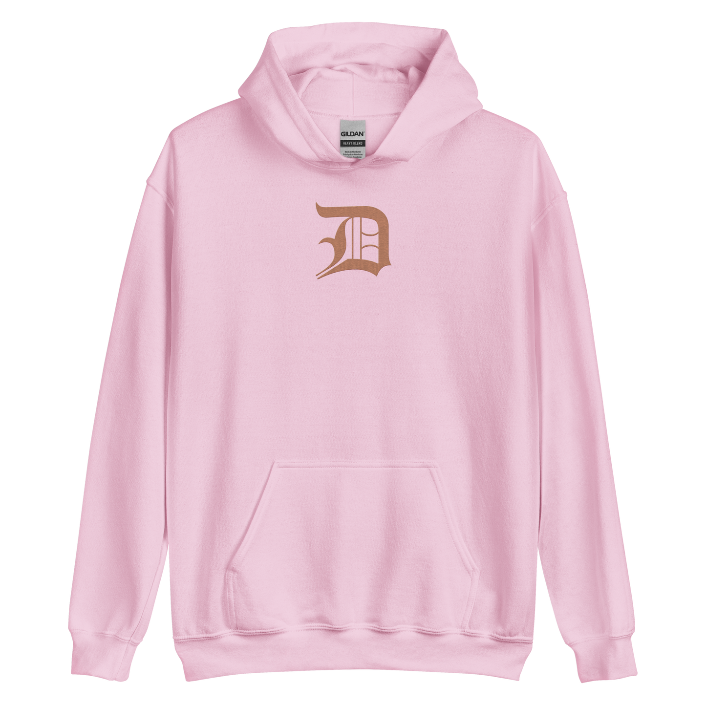 Detroit 'Old English D' Hoodie (Copper Color) | Unisex Standard - Emb.