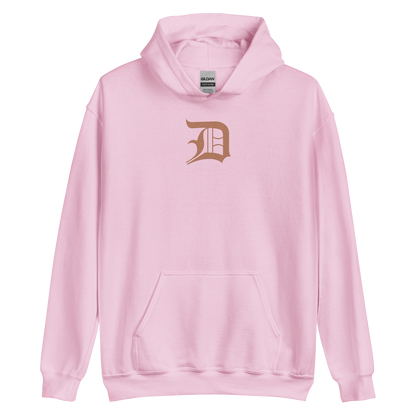 Detroit 'Old English D' Hoodie (Copper Color) | Unisex Standard - Emb.