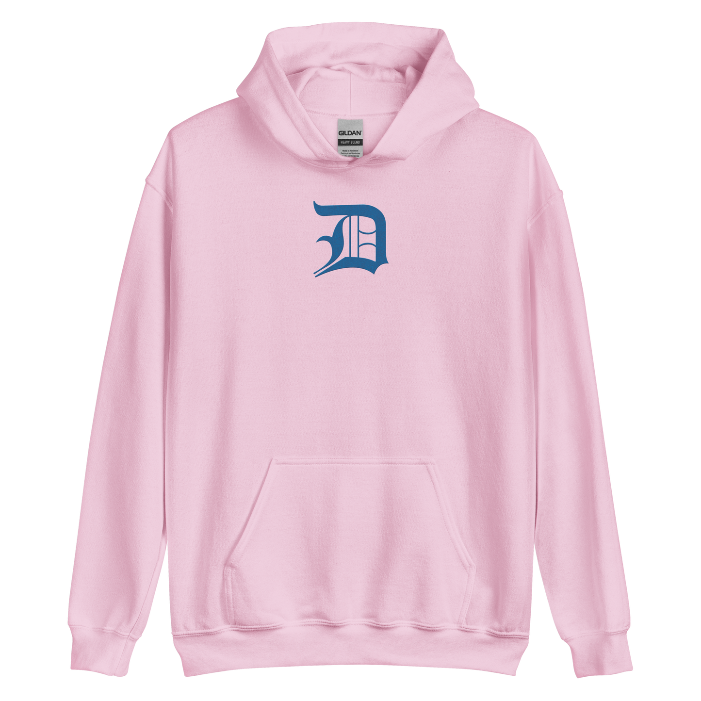 Detroit 'Old English D' Hoodie (Azure) | Unisex Standard - Emb.