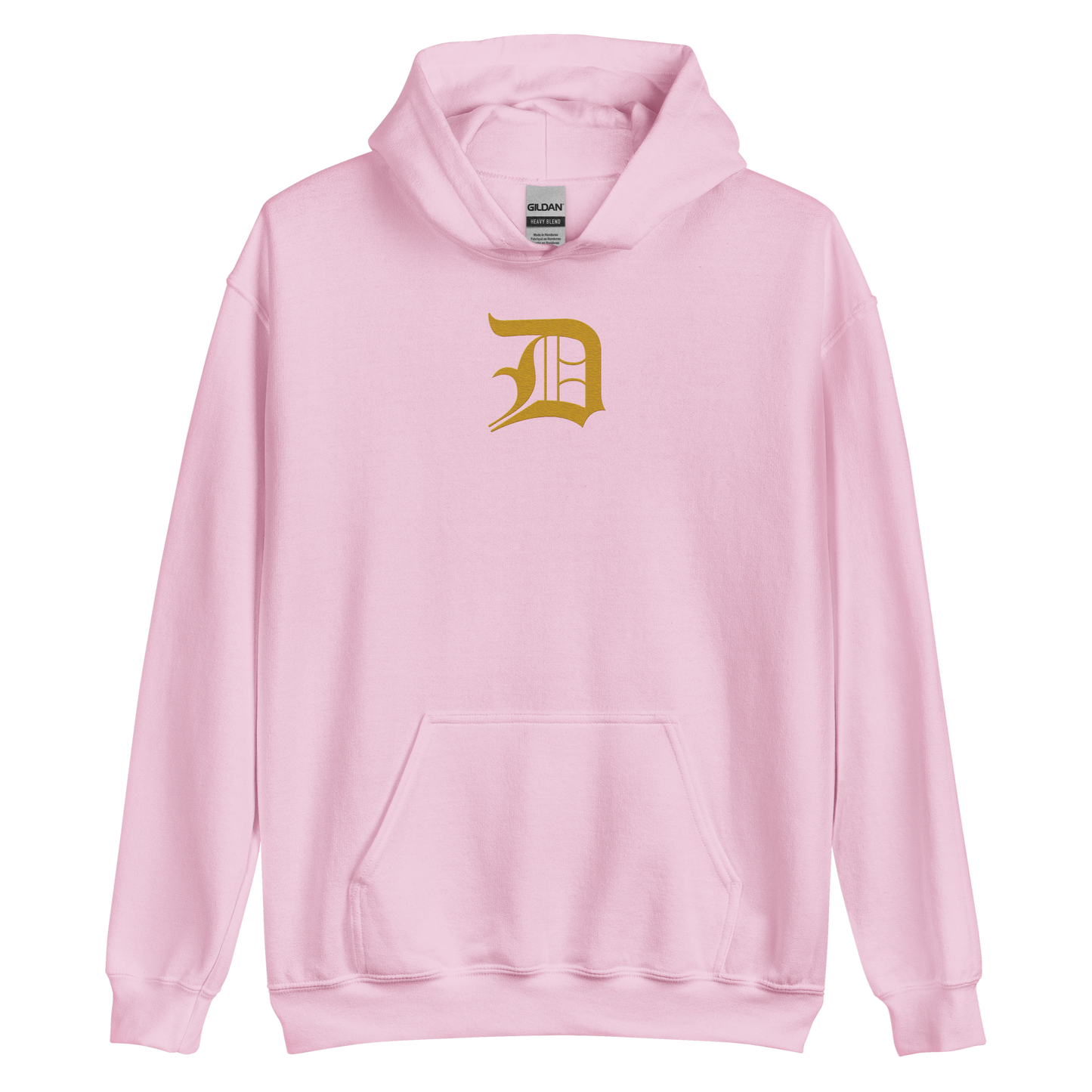 Detroit 'Old English D' Hoodie (Gold) | Unisex Standard - Emb.