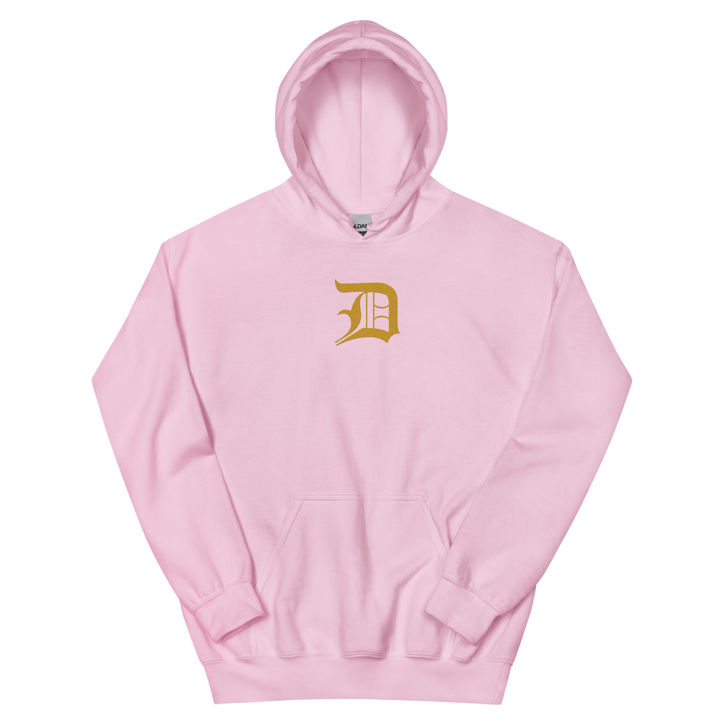 Detroit 'Old English D' Hoodie (Gold) | Unisex Standard - Emb.