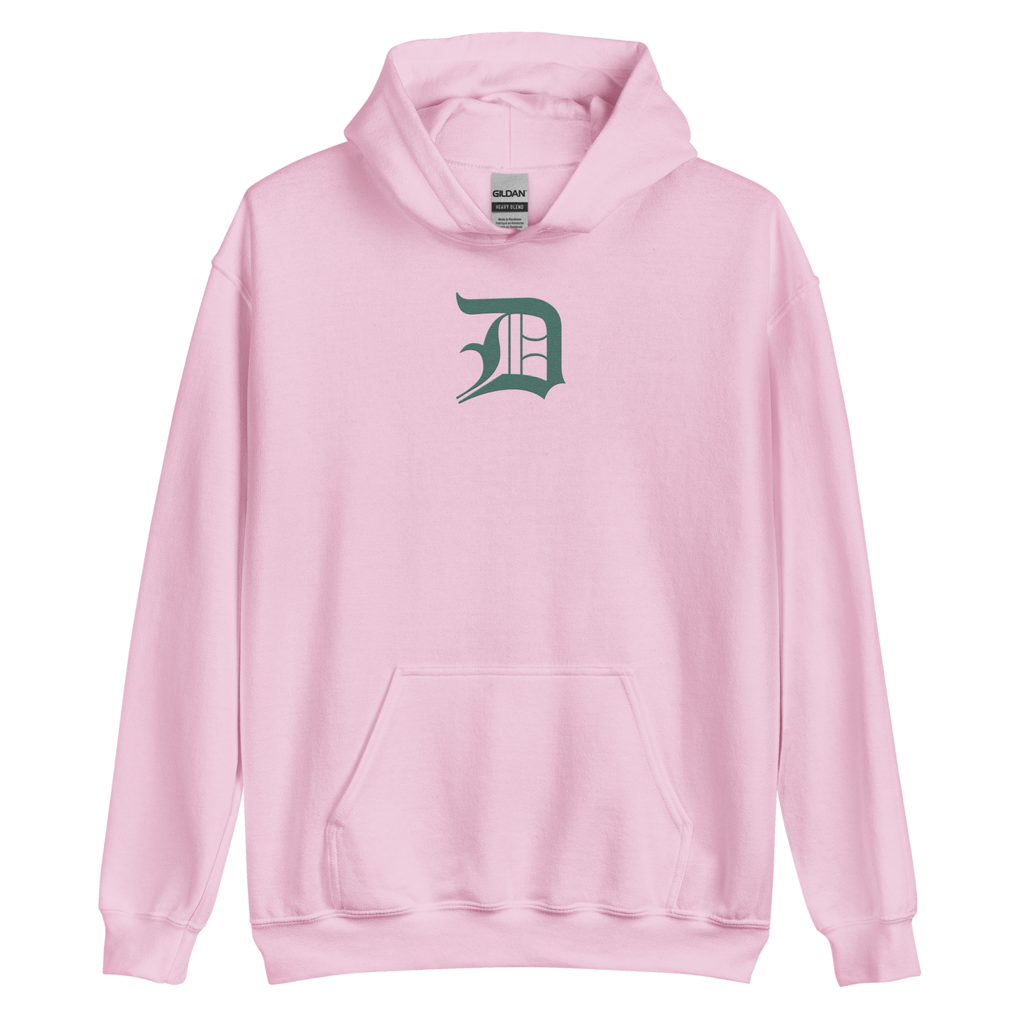 Detroit 'Old English D' Hoodie (Copper Green) | Unisex Standard - Emb.