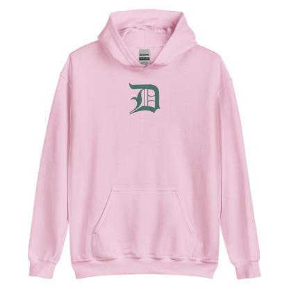 Detroit 'Old English D' Hoodie (Copper Green) | Unisex Standard - Emb.