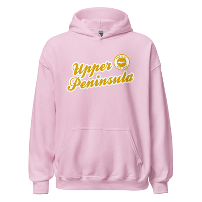 'Upper Peninsula EST. 1837' Hoodie (Gold Script Font) | Unisex Standard