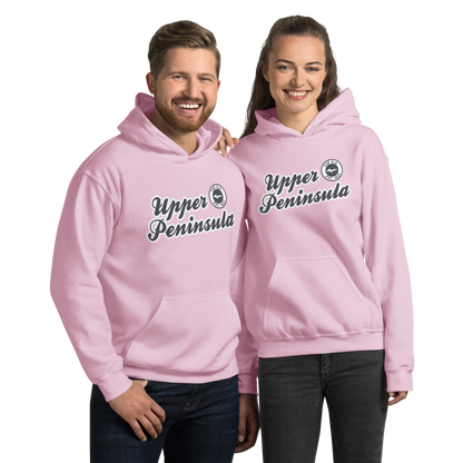 'Upper Peninsula EST. 1837' Hoodie (Iron Ore Grey Script Font) | Unisex Standard