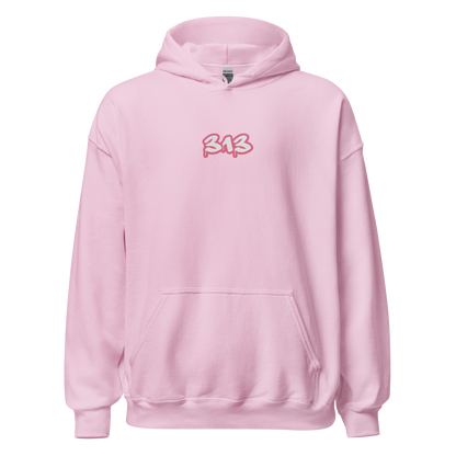 Detroit '313' Hoodie (Rhodochrosite Pink) | Unisex Standard - Emb.