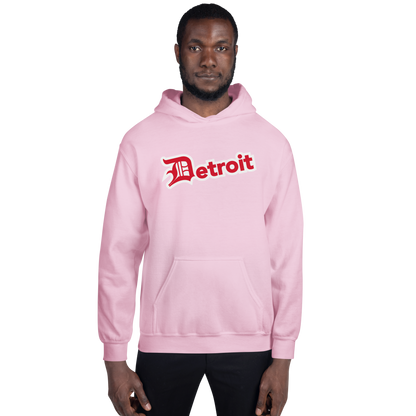 'Detroit' Hoodie (Aliform Red w/ Old English 'D') | Unisex Standard